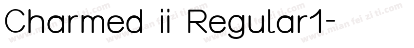 Charmed ii Regular1字体转换